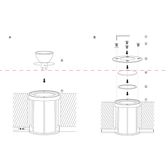 Светильник точечный встраиваемый Maytoni Tubo O043DL-01S 35Вт GU10