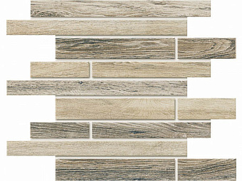Керамическая мозаика ESTIMA Brigantina Mosaic/BG00_NR/BG03_NR/30x35/Muretto Mosaico Muretto 35х30см 0,105кв.м.