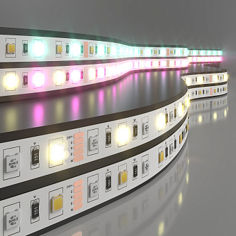 Светодиодная лента Elektrostandard a053728 5050+5050 14,4Вт/м 5000мм IP20 RGB/тёплый белый свет