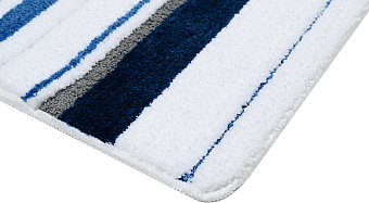 Коврик для ванной FIXSEN Dony FX-5011C 45х65см белый/синий
