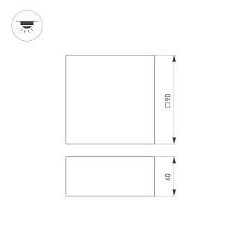 Светильник точечный встраиваемый Arlight Grigliato 038335 12Вт LED