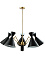 Люстра подвесная CRYSTAL LUX JOVEN JOVEN SP5 GOLD/BLACK 300Вт 5 лампочек E27