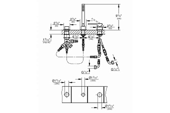 Смеситель для ванны GROHE Plus 23845003 хром