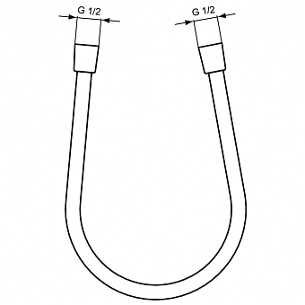 Душевой шланг IDEAL STANDARD A3306AA 125см chrome