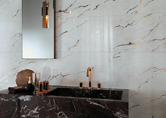 Декор Atlas Concord Италия Marvel Edge 8ES1 Elegant Sable Gold Vein 40х80см 0,64кв.м.