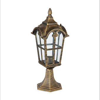 Светильник ландшафтный Maytoni Albion O413FL-01GB 60Вт IP44 E27 чёрный с золотом