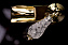 Смеситель для биде Boheme Crystal 286-CRST золотой