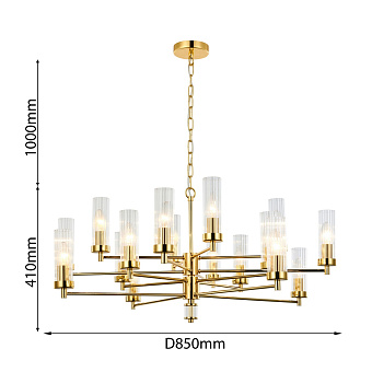 Люстра подвесная Favourite Aesthetic 2673-16P 640Вт 16 лампочек E14