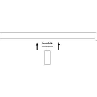 Магнитный трековый светильник Maytoni Focus LED TR019-2-15W4K-B 13,8Вт LED чёрный