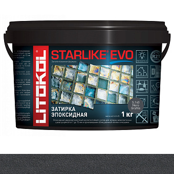 Эпоксидная затирка LITOKOL STARLIKE EVO графит 1кг