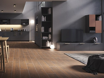 Матовый керамогранит Meissen Grandwood Natural O-GWR-GGO464 Rustic бронзовый 119,8х19,8см 1,19кв.м.