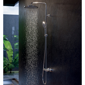 Душевая система BOSSINI Apice L10505.073 чёрный матовый