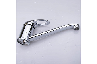 Смеситель для кухни Maxonor MN4203 поворотный излив хром