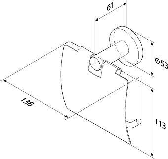 Держатель туалетной бумаги AM-PM X-Joy A85A341400 хром
