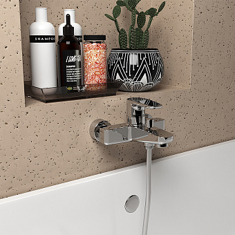 Смеситель для ванны Paini Parallel 47CR111LMKM хром