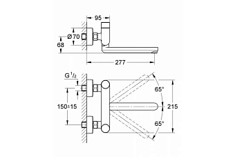 Смеситель для раковины GROHE Cosmopolitan 36319000 хром