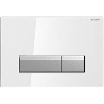 Панель смыва GEBERIT Sigma 40 115.600.SI.1 белый/хром
