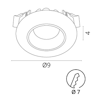Светильник точечный встраиваемый Arte Lamp ALIOTH A7991PL-1WH 6Вт LED