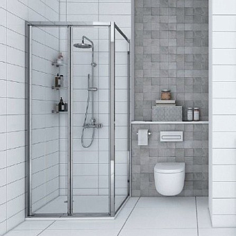 Угловое ограждение Акватон Prima 1A231205XX000 190х80см стекло прозрачное