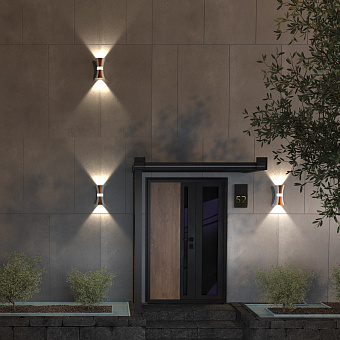 Светильник фасадный Novotech CALLE 358937 12Вт IP54 LED белый/золото