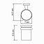 Стакан в ванную WASSERKRAFT Lippe K-6500 K-6528 хром