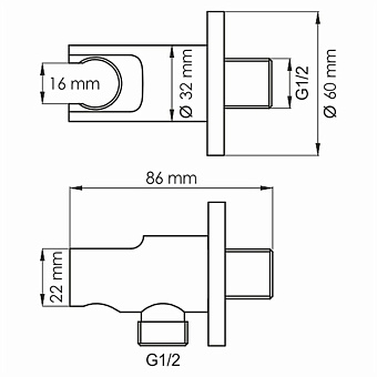 Душевая система WASSERKRAFT Mindel А85155 белый (матовый)