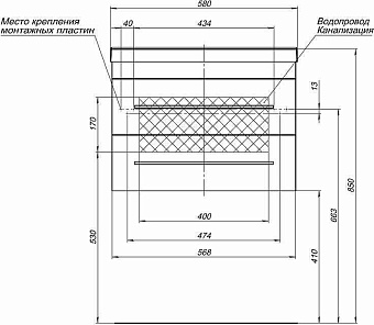 Мебель для ванной AQUANET Верона 287651 белый