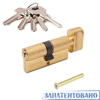 Цилиндр ключ-вертушка APECS Standard 60 Z-C-G 60мм золото