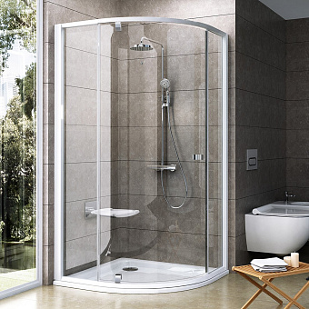 Угловое ограждение RAVAK Pivot PSKK1 37677100Z1 190х90см стекло белый