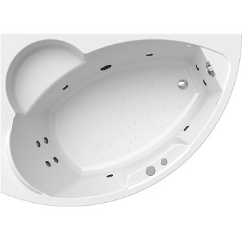 Ванна акриловая RADOMIR Vannesa Алари 2-76-2-1-0-218 168х120см угловая