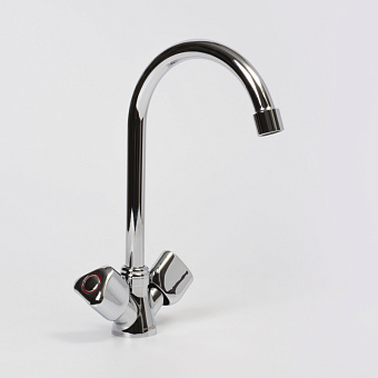 Смеситель для кухни WASSERKRAFT Amper 2907 поворотный излив хром