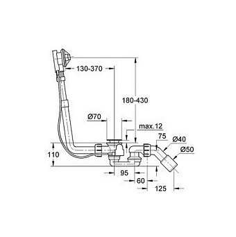 Слив-перелив GROHE Talento 28943000