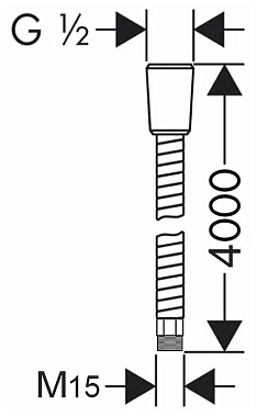 Душевой шланг LEMARK LE8066S 400см нержавеющая сталь