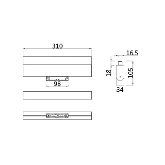 Магнитный трековый светильник Maytoni BASIS TR013-2-20W3K-W 20Вт LED белый