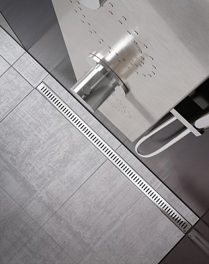 Душевой лоток RAVAK X01433 81х12,1см горизонтальный сток с решёткой и опорами
