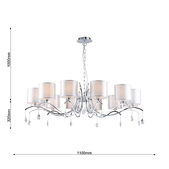 Люстра подвесная Favourite Low 2866-12P 480Вт 12 лампочек E14