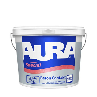 Адгезионная грунтовка Aura(Eskaro) Beton Contakt 4кг
