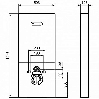 Модуль для монтажа подвесного унитаза IDEAL STANDARD PROSYS R0144AC