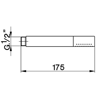 Ручной душ Cisal Cherie DS01409040 чёрный (матовый)