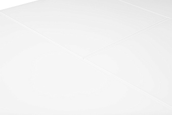 Кухонный стол раскладной AERO 80х120х76см закаленное стекло/сталь White Glass