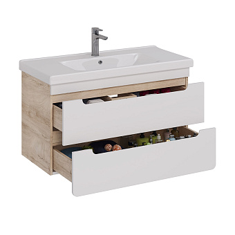 Тумба под раковину подвесная LEMARK Olivia LM08OL100T 45х95,8х54см