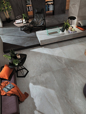 Неполированный керамогранит Atlas Concord Италия Klif ANXU Grey 75х75см 1,125кв.м.