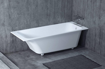 Ванна каменная SALINI ORLANDO 102014G S-Sense глянцевая 190х100см встраиваемая