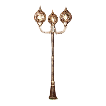 Светильник ландшафтный Elektrostandard Sirius a025304 Sirius F/3 60Вт IP44 E27 чёрное золото