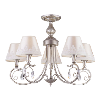 Люстра подвесная Eurosvet Incanto 60069/5 серебро 40Вт 5 лампочек E14