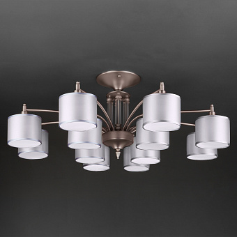 Люстра подвесная Eurosvet Adagio 60080/12 сатин-никель 40Вт 12 лампочек E14