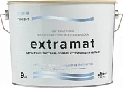 Краска для минеральных поверхностей акриловая/шелково-матовая VINCENT DECOR Extramat Белый основа A 9л