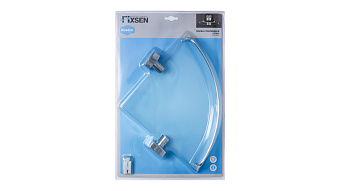 Полка в ванную угловая FIXSEN KVADRO FX-61303A 1-ярусная 25х25см хром