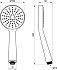 Ручной душ RAVAK Flat S 960.00 хром