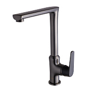 Смеситель для кухни Maxonor PL4085-7 поворотный излив чёрный